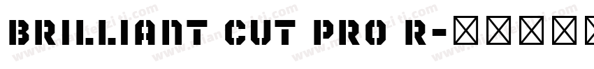 Brilliant Cut Pro R字体转换
